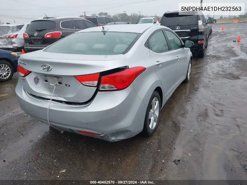 2013 Hyundai Elantra Gls VIN: 5NPDH4AE1DH232563 Lot: 40452570