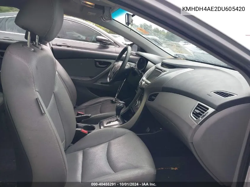 KMHDH4AE2DU605420 2013 Hyundai Elantra Limited