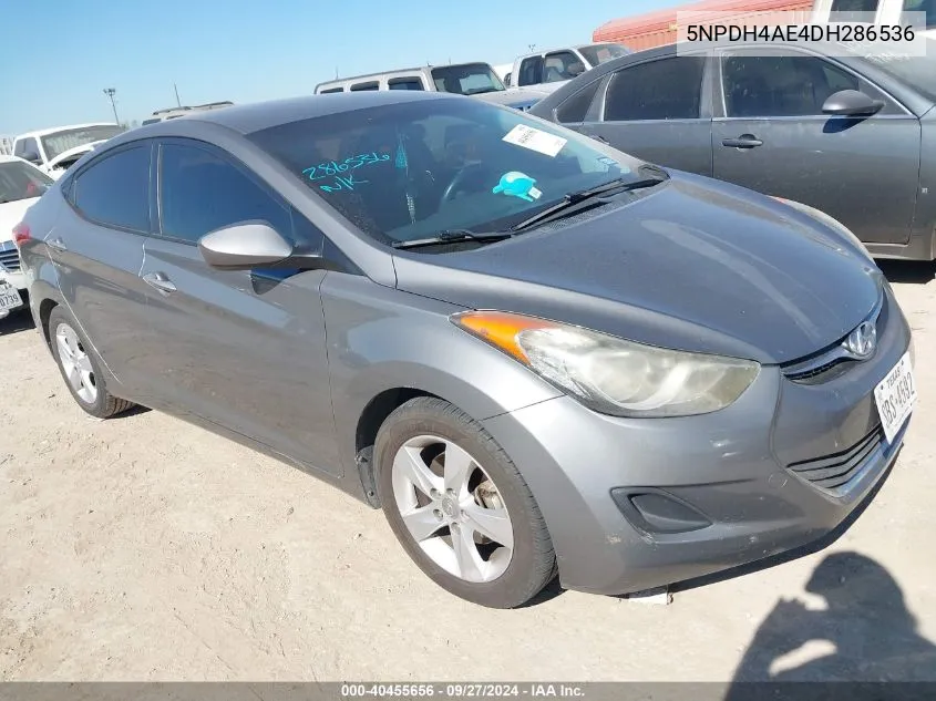 2013 Hyundai Elantra Gls VIN: 5NPDH4AE4DH286536 Lot: 40455656