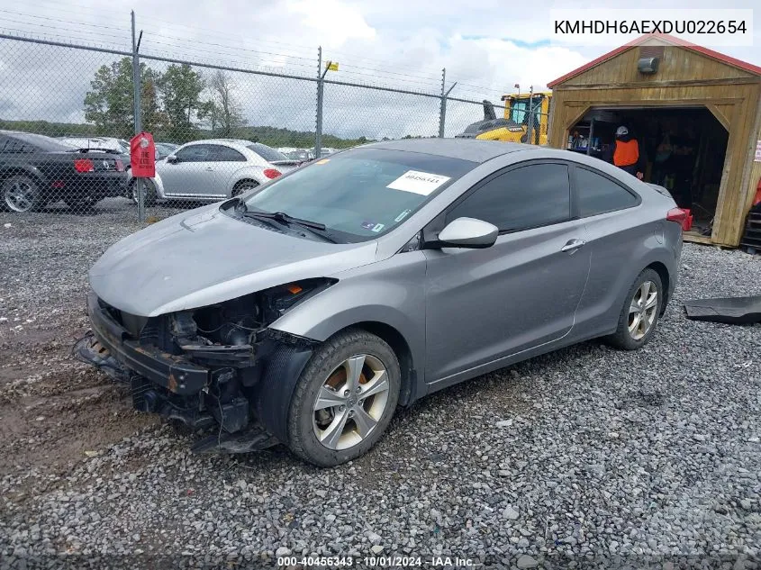 KMHDH6AEXDU022654 2013 Hyundai Elantra Gs