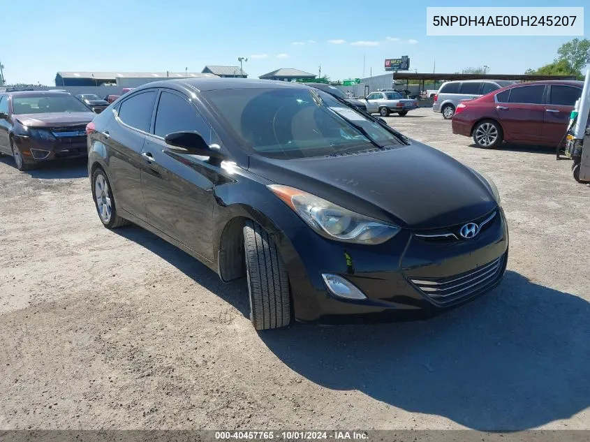 2013 Hyundai Elantra Limited VIN: 5NPDH4AE0DH245207 Lot: 40457765