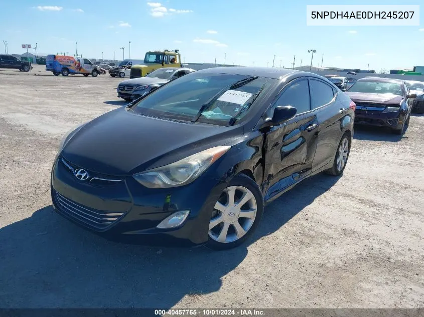 2013 Hyundai Elantra Limited VIN: 5NPDH4AE0DH245207 Lot: 40457765