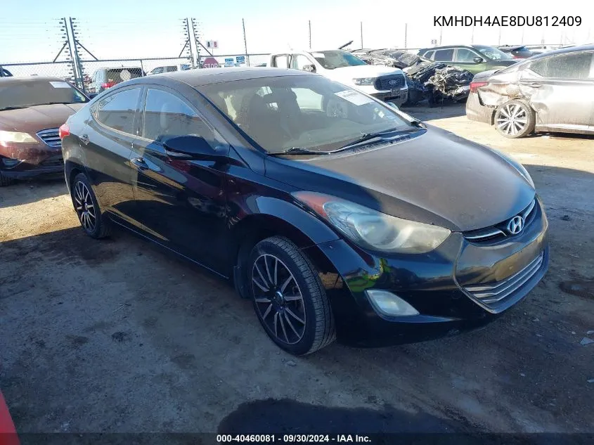 KMHDH4AE8DU812409 2013 Hyundai Elantra Gls/Limited