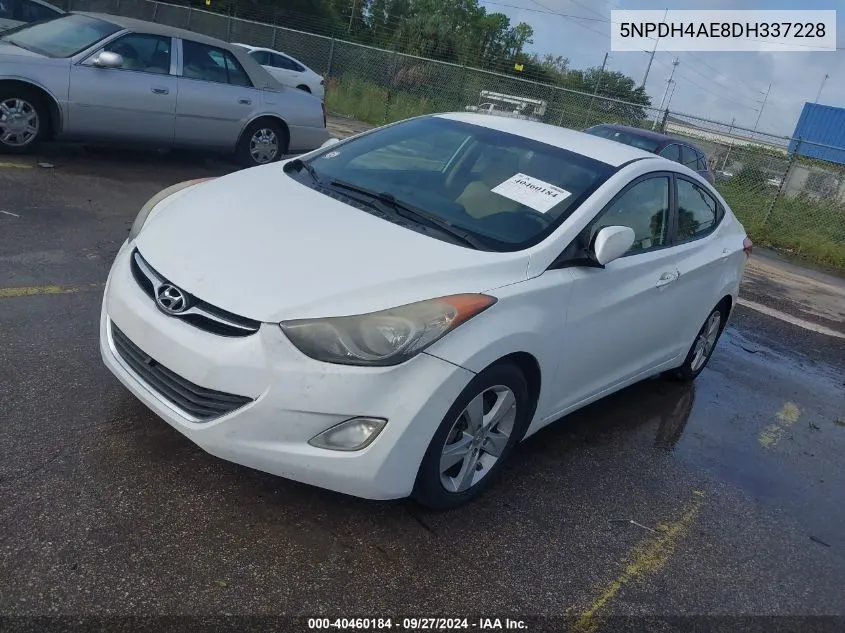 2013 Hyundai Elantra Gls VIN: 5NPDH4AE8DH337228 Lot: 40460184