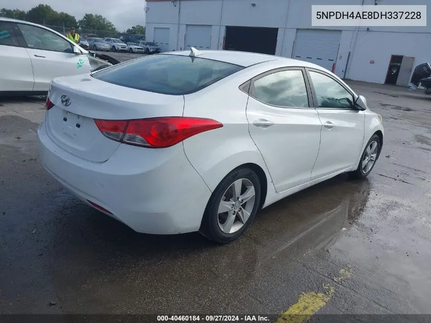 2013 Hyundai Elantra Gls VIN: 5NPDH4AE8DH337228 Lot: 40460184