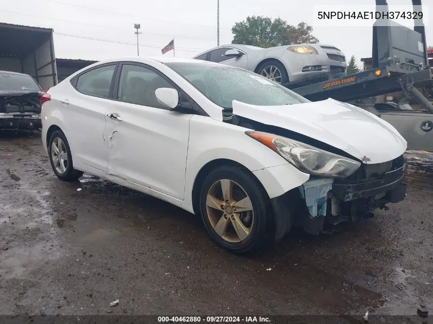 2013 Hyundai Elantra Gls VIN: 5NPDH4AE1DH374329 Lot: 40462880