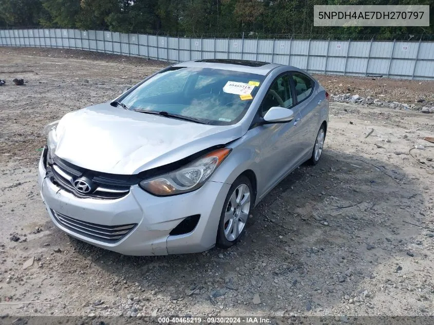 2013 Hyundai Elantra Limited VIN: 5NPDH4AE7DH270797 Lot: 40465219