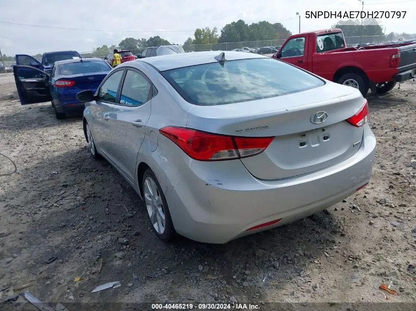 2013 Hyundai Elantra Limited VIN: 5NPDH4AE7DH270797 Lot: 40465219