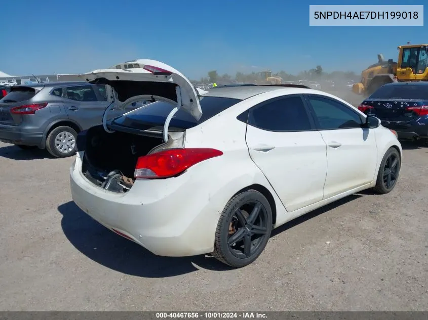 5NPDH4AE7DH199018 2013 Hyundai Elantra Limited