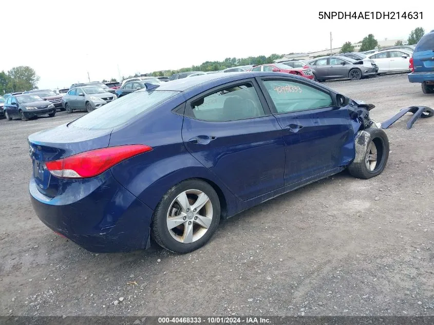 5NPDH4AE1DH214631 2013 Hyundai Elantra Gls