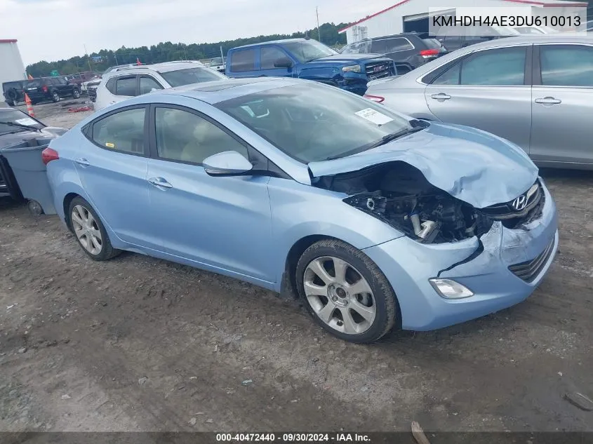 KMHDH4AE3DU610013 2013 Hyundai Elantra Limited