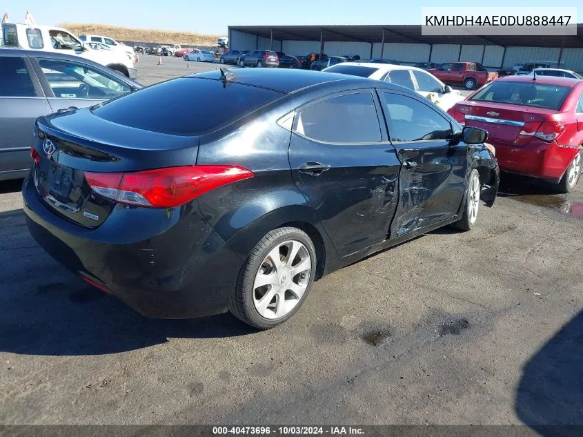 2013 Hyundai Elantra Limited VIN: KMHDH4AE0DU888447 Lot: 40473696