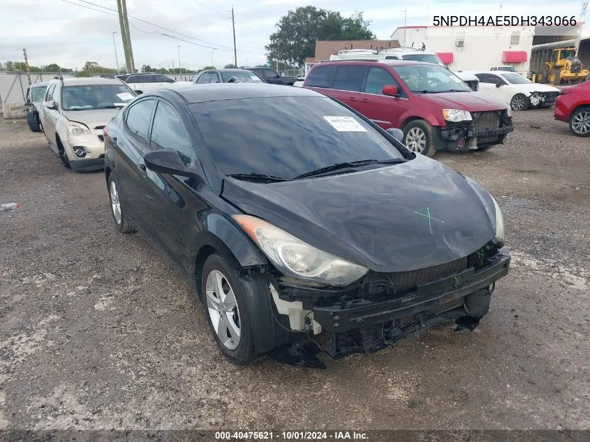 2013 Hyundai Elantra Gls/Limited VIN: 5NPDH4AE5DH343066 Lot: 40475621