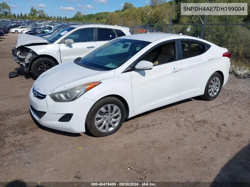 5NPDH4AE7DH199004 2013 Hyundai Elantra Gls