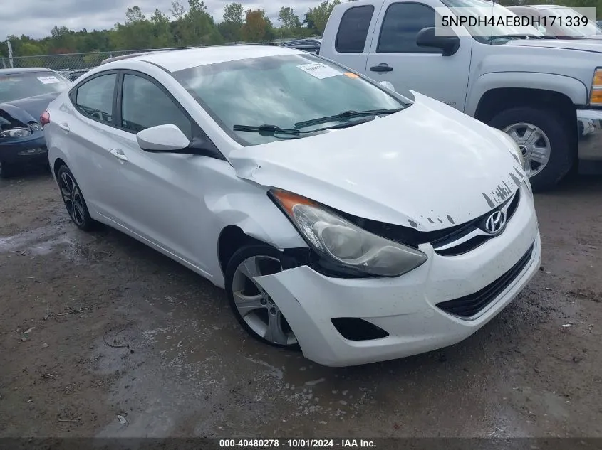 5NPDH4AE8DH171339 2013 Hyundai Elantra Gls