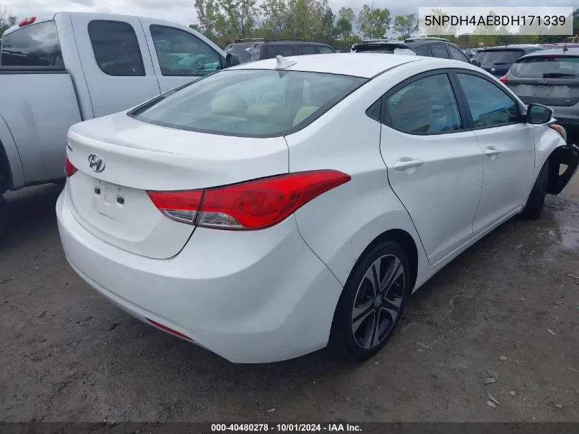 5NPDH4AE8DH171339 2013 Hyundai Elantra Gls