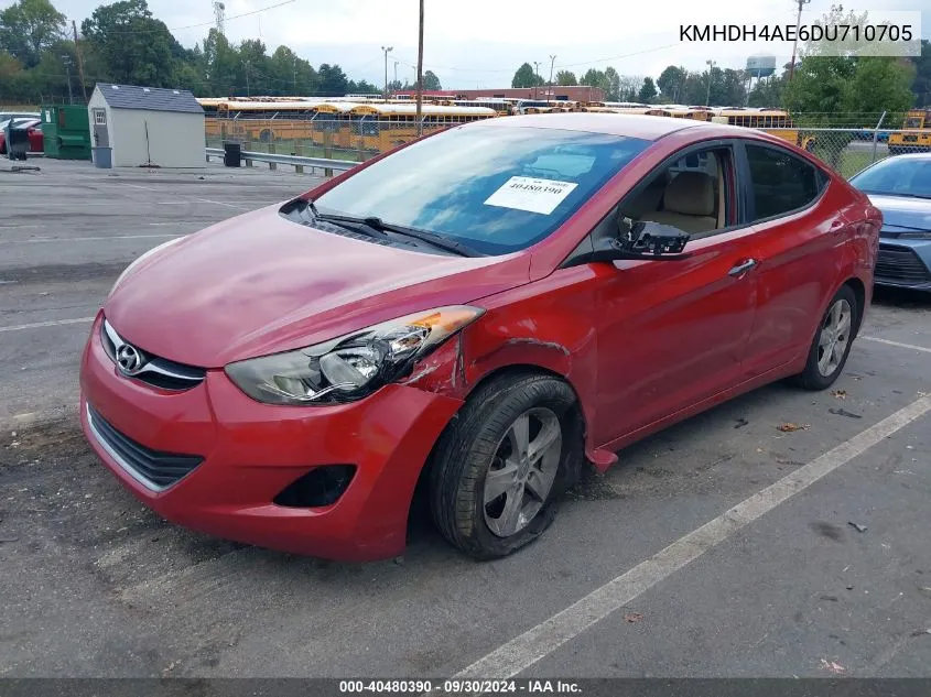 KMHDH4AE6DU710705 2013 Hyundai Elantra Gls