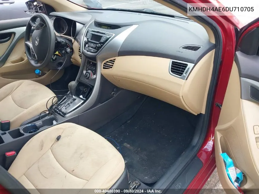 KMHDH4AE6DU710705 2013 Hyundai Elantra Gls