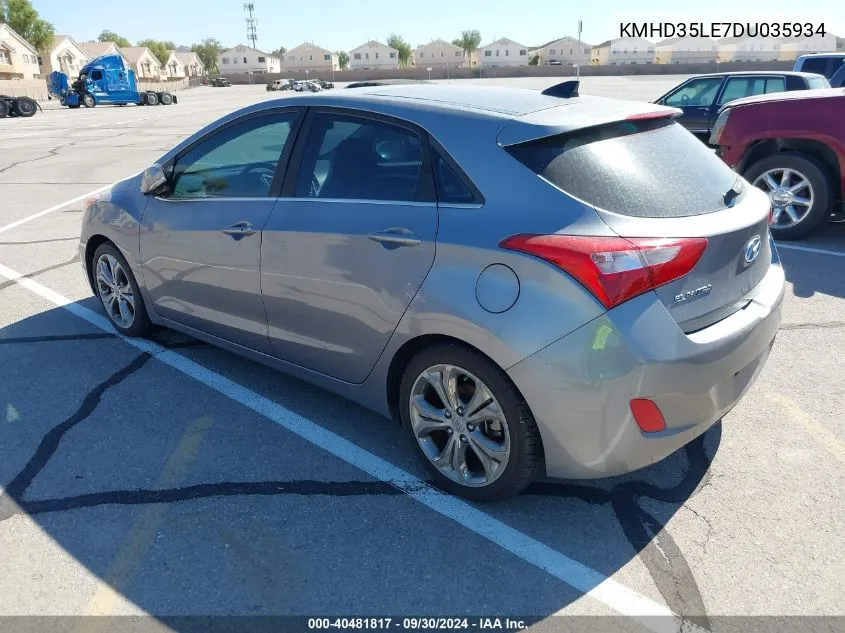 2013 Hyundai Elantra Gt VIN: KMHD35LE7DU035934 Lot: 40481817