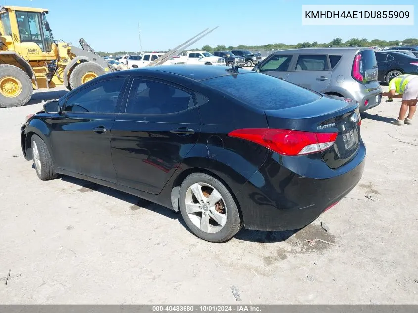 KMHDH4AE1DU855909 2013 Hyundai Elantra Gls