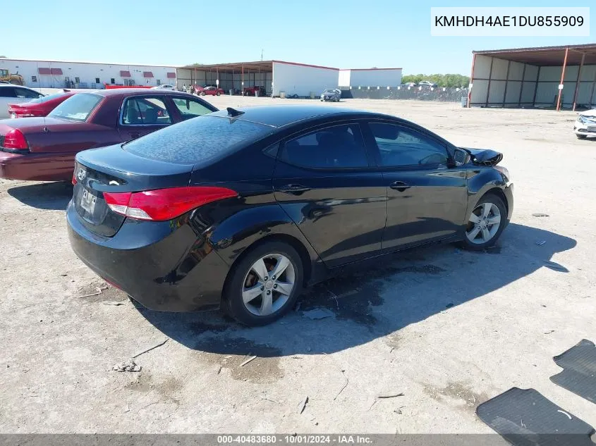 KMHDH4AE1DU855909 2013 Hyundai Elantra Gls