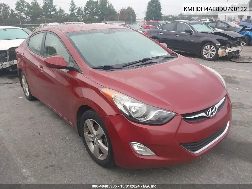 KMHDH4AE8DU790122 2013 Hyundai Elantra Gls