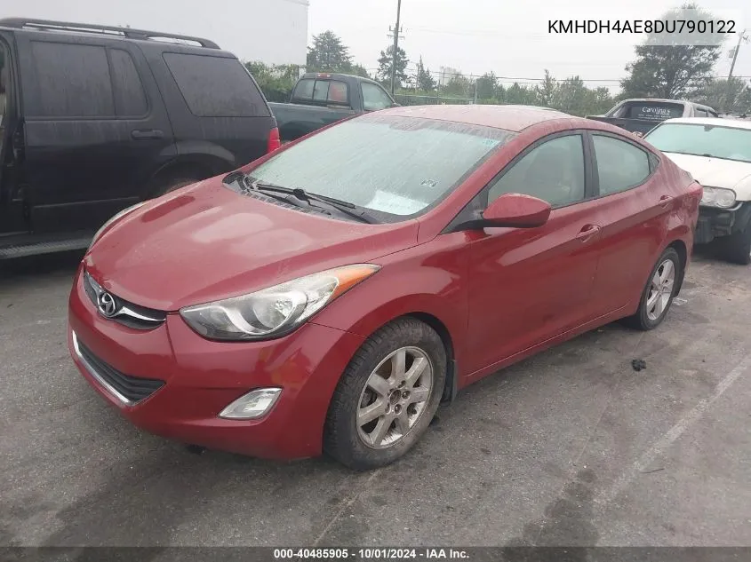 KMHDH4AE8DU790122 2013 Hyundai Elantra Gls