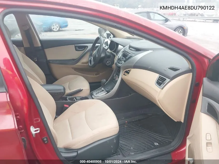 KMHDH4AE8DU790122 2013 Hyundai Elantra Gls