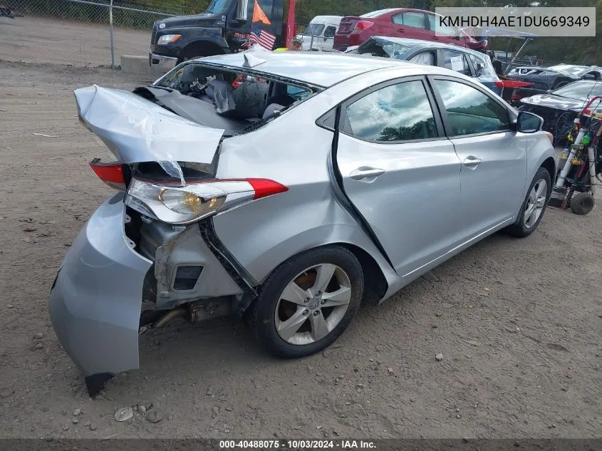 2013 Hyundai Elantra Gls VIN: KMHDH4AE1DU669349 Lot: 40488075