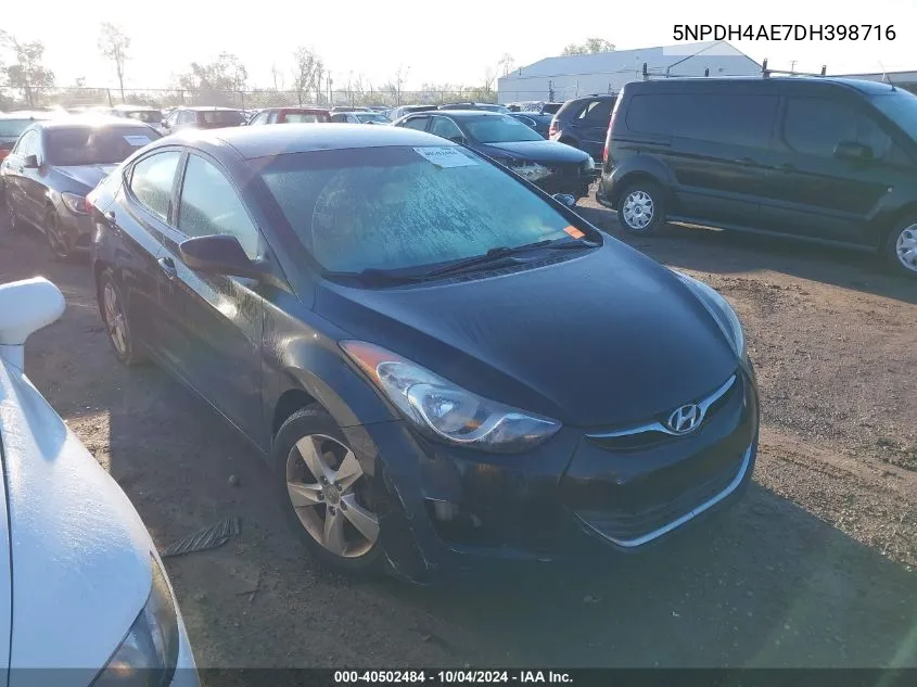 2013 Hyundai Elantra Gls/Limited VIN: 5NPDH4AE7DH398716 Lot: 40502484