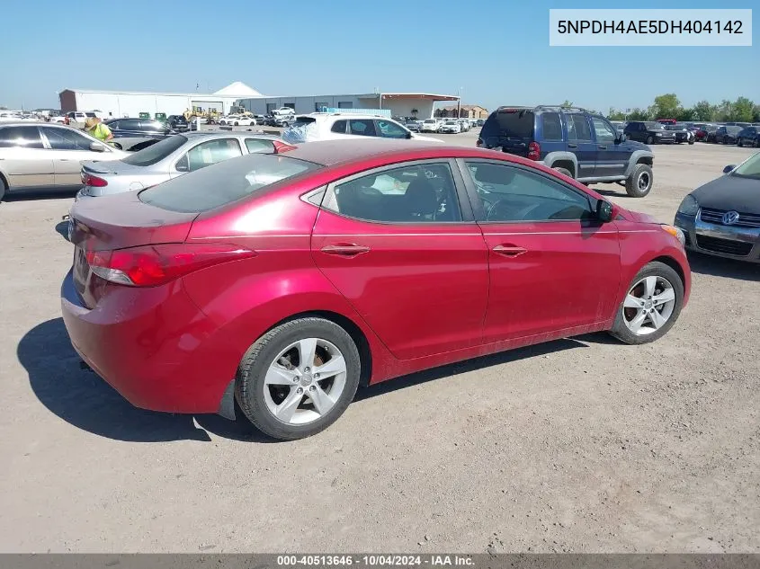 5NPDH4AE5DH404142 2013 Hyundai Elantra Gls