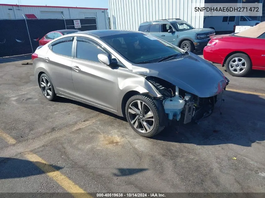 2013 Hyundai Elantra Limited VIN: 5NPDH4AE6DH271472 Lot: 40519638