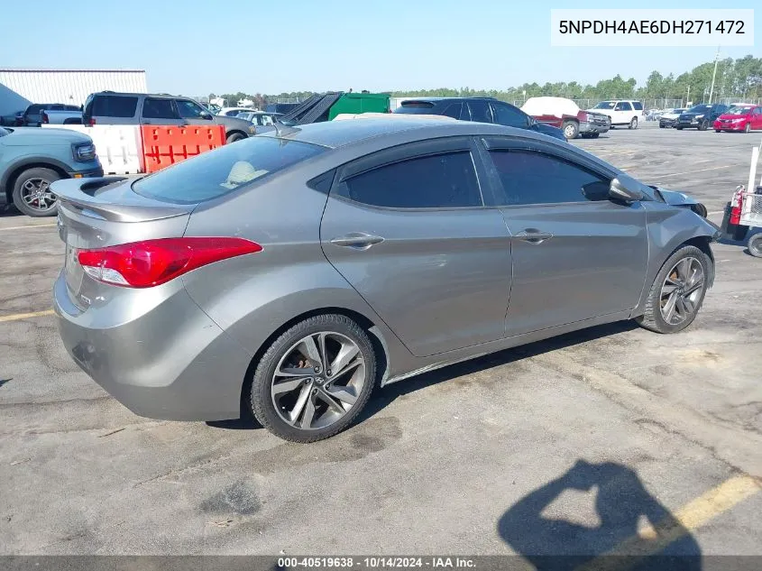 2013 Hyundai Elantra Limited VIN: 5NPDH4AE6DH271472 Lot: 40519638