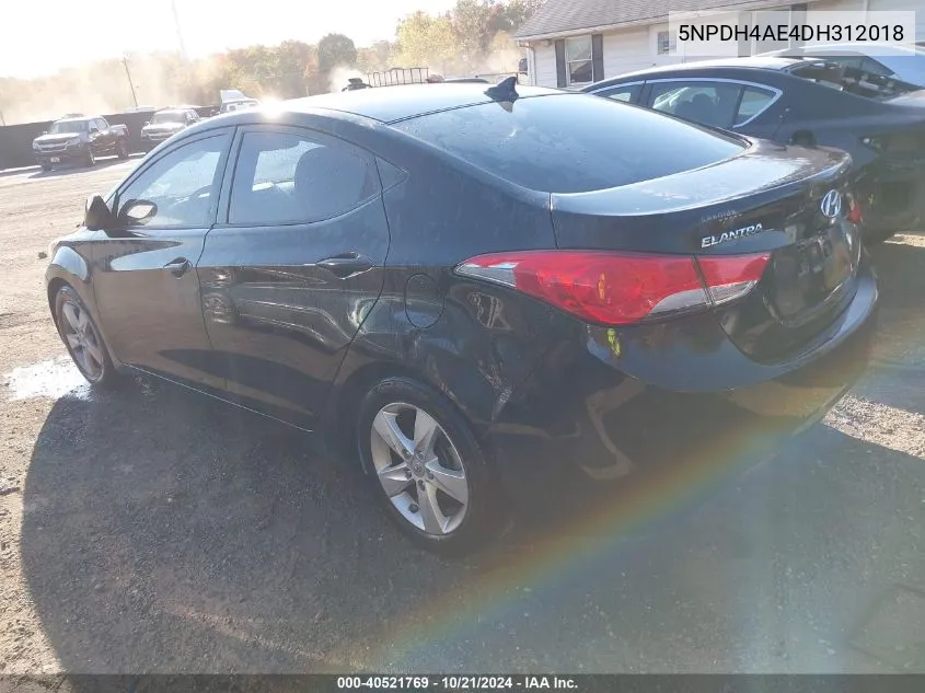 5NPDH4AE4DH312018 2013 Hyundai Elantra Gls