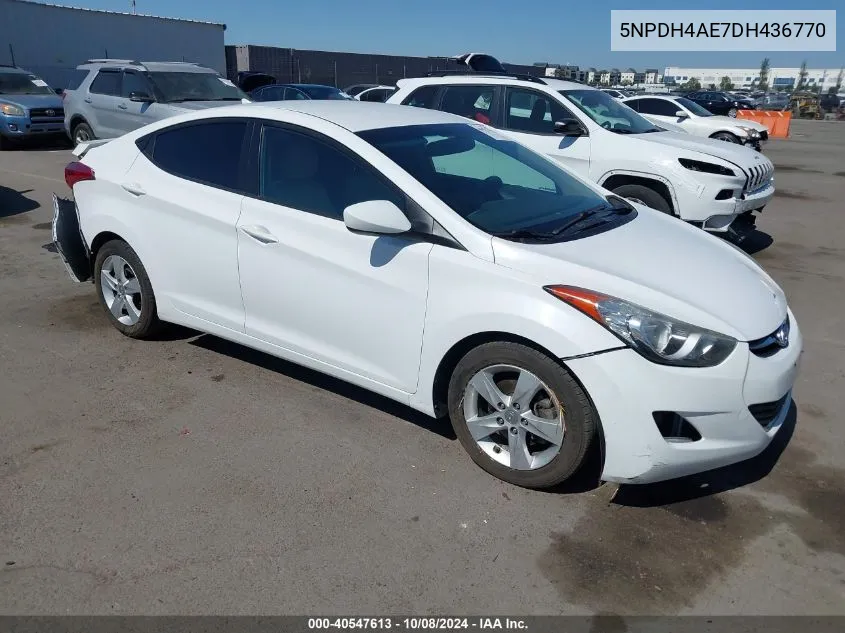 2013 Hyundai Elantra Gls VIN: 5NPDH4AE7DH436770 Lot: 40547613