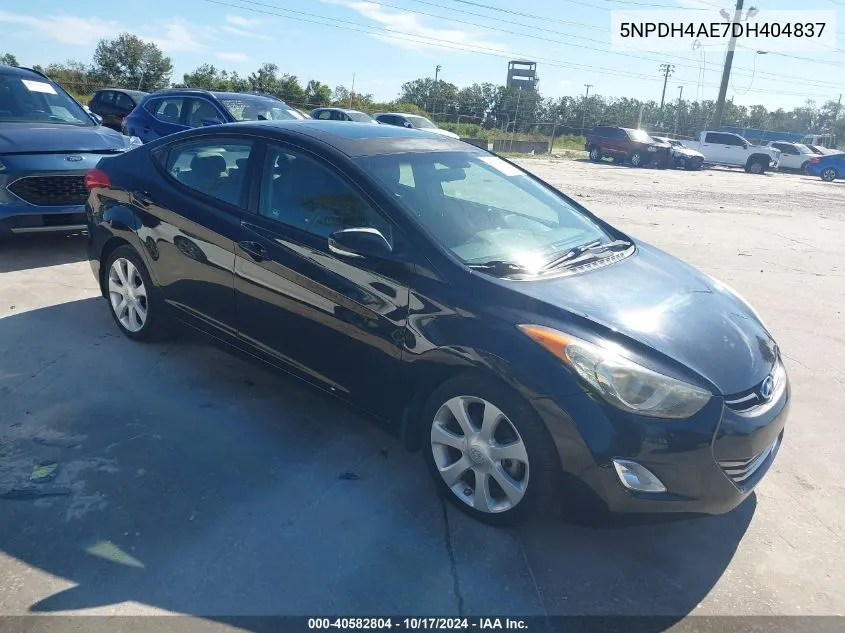 2013 Hyundai Elantra Limited VIN: 5NPDH4AE7DH404837 Lot: 40582804