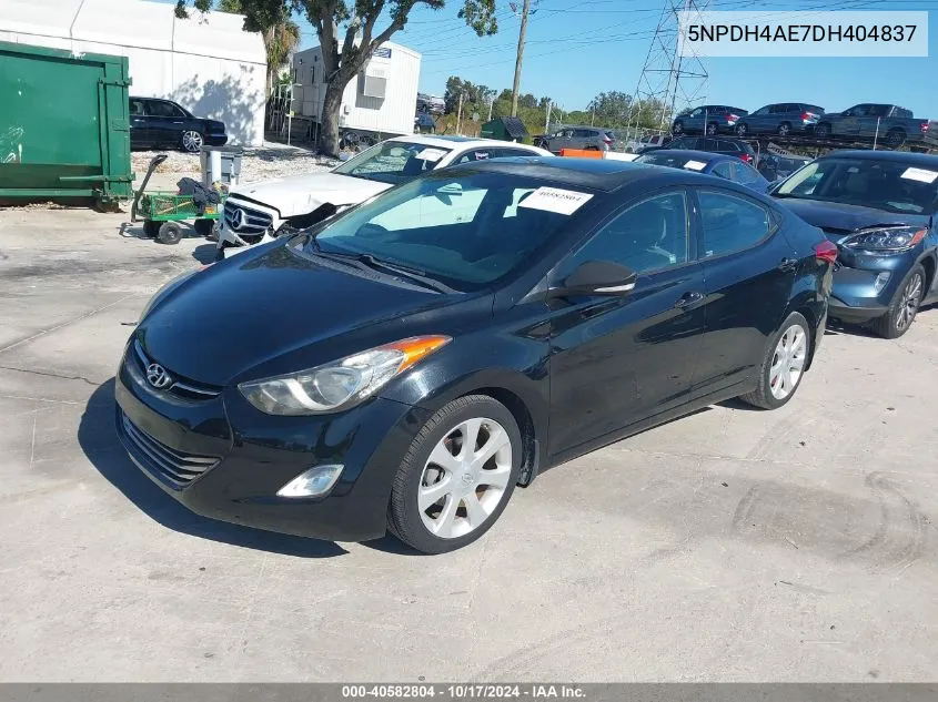 2013 Hyundai Elantra Limited VIN: 5NPDH4AE7DH404837 Lot: 40582804