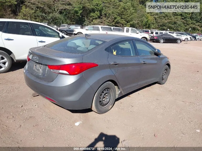 5NPDH4AE7DH230445 2013 Hyundai Elantra Gls