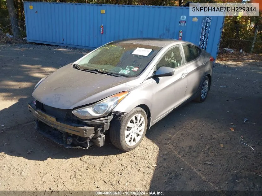 5NPDH4AE7DH229344 2013 Hyundai Elantra Gls