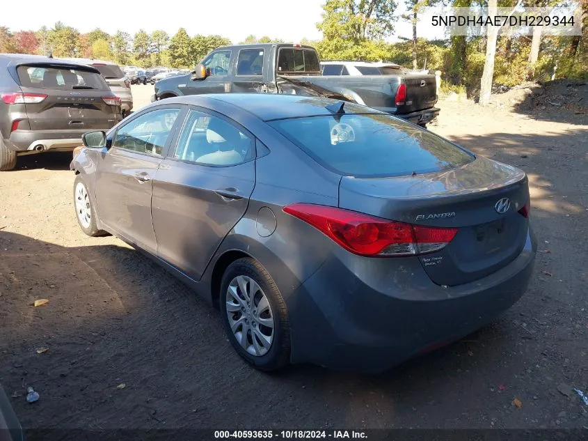 5NPDH4AE7DH229344 2013 Hyundai Elantra Gls