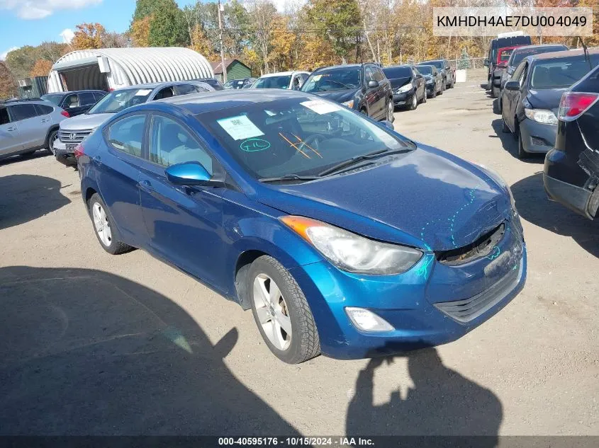 2013 Hyundai Elantra Gls VIN: KMHDH4AE7DU004049 Lot: 40595176