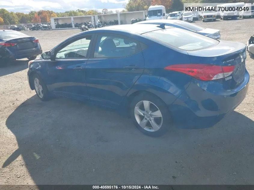 2013 Hyundai Elantra Gls VIN: KMHDH4AE7DU004049 Lot: 40595176