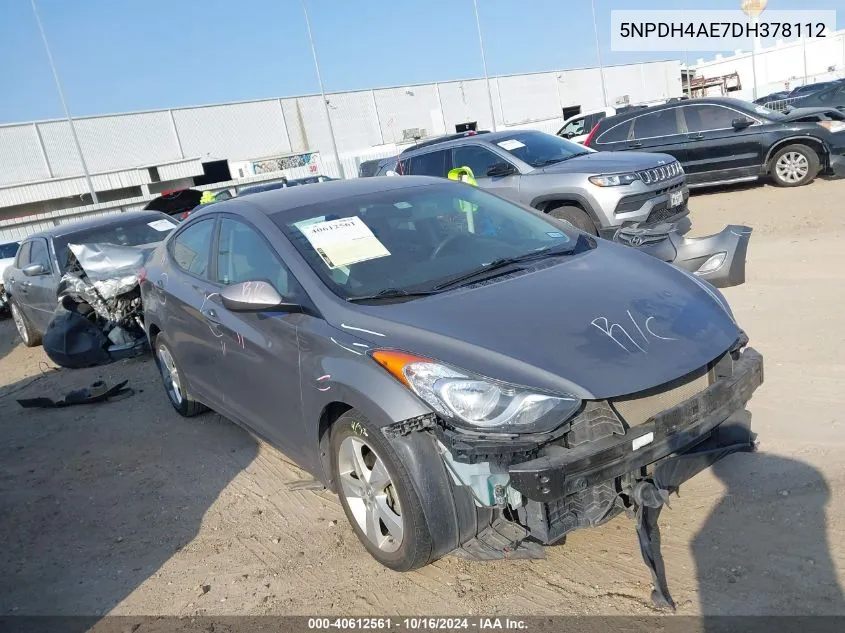 2013 Hyundai Elantra Gls VIN: 5NPDH4AE7DH378112 Lot: 40612561