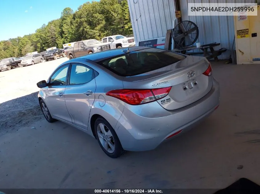 2013 Hyundai Elantra Gls VIN: 5NPDH4AE2DH259996 Lot: 40614156