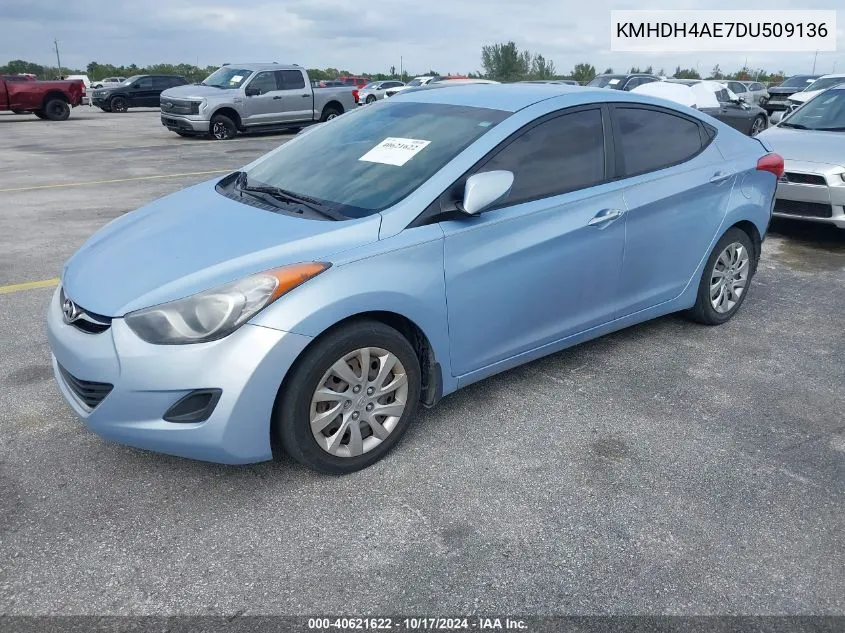 KMHDH4AE7DU509136 2013 Hyundai Elantra Gls