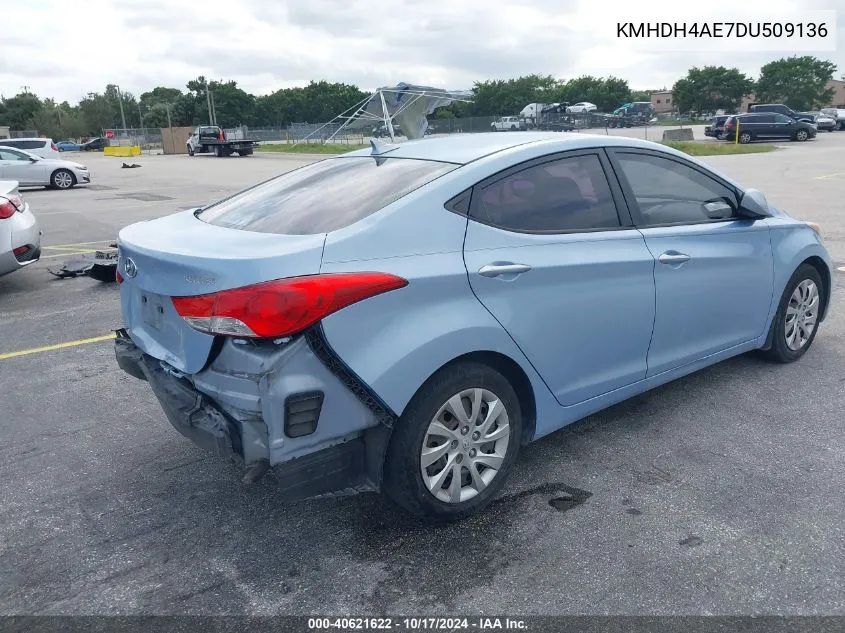 KMHDH4AE7DU509136 2013 Hyundai Elantra Gls