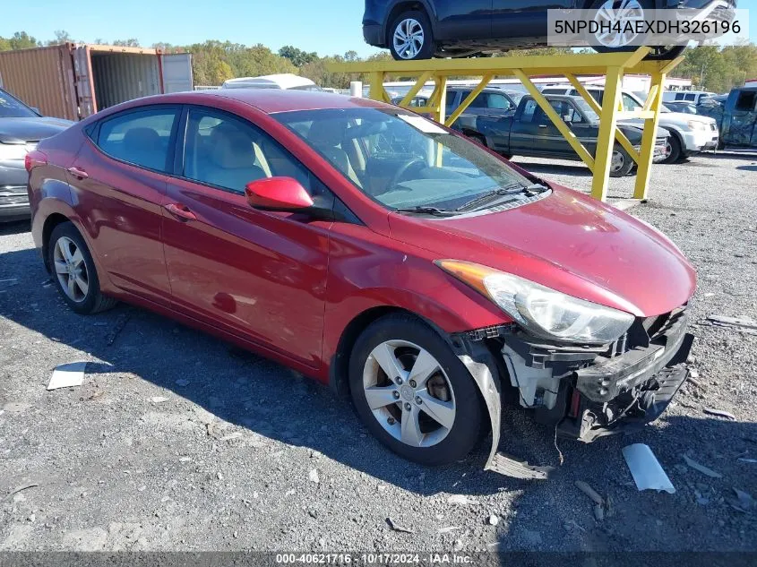 2013 Hyundai Elantra Gls VIN: 5NPDH4AEXDH326196 Lot: 40621716