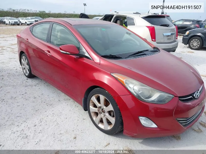 2013 Hyundai Elantra Limited VIN: 5NPDH4AE4DH191507 Lot: 40623277