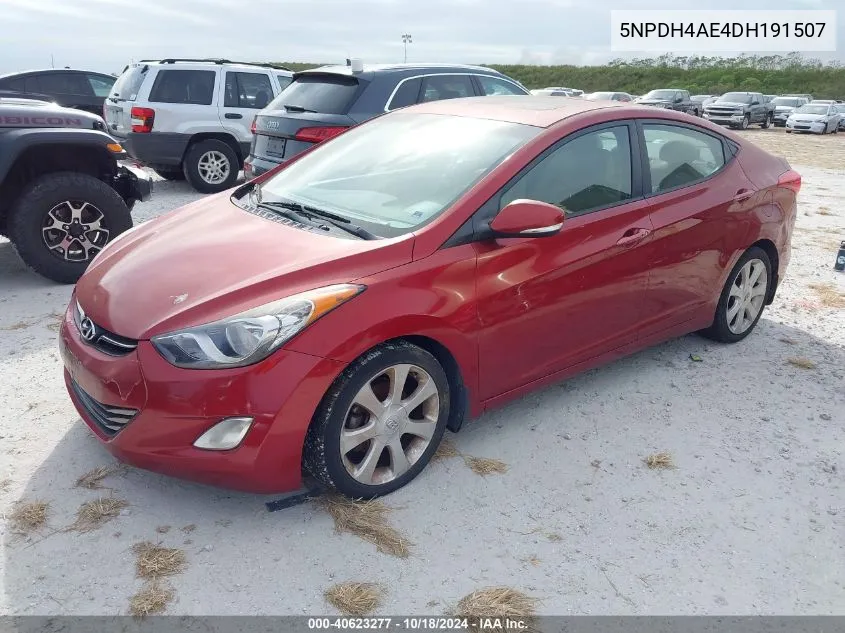 5NPDH4AE4DH191507 2013 Hyundai Elantra Limited