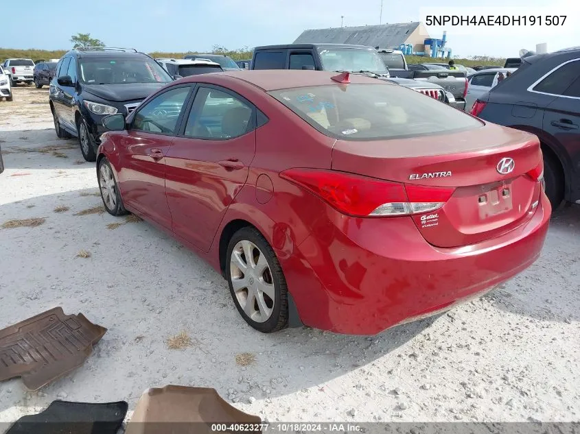 2013 Hyundai Elantra Limited VIN: 5NPDH4AE4DH191507 Lot: 40623277